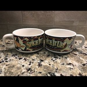 Vintage 2000 Warner Bros. Bugs Bunny & Daffy Duck “Spice It Up” Chili Mugs